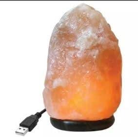 USB Powered Natural Himalayan Salt Chunk Lamp